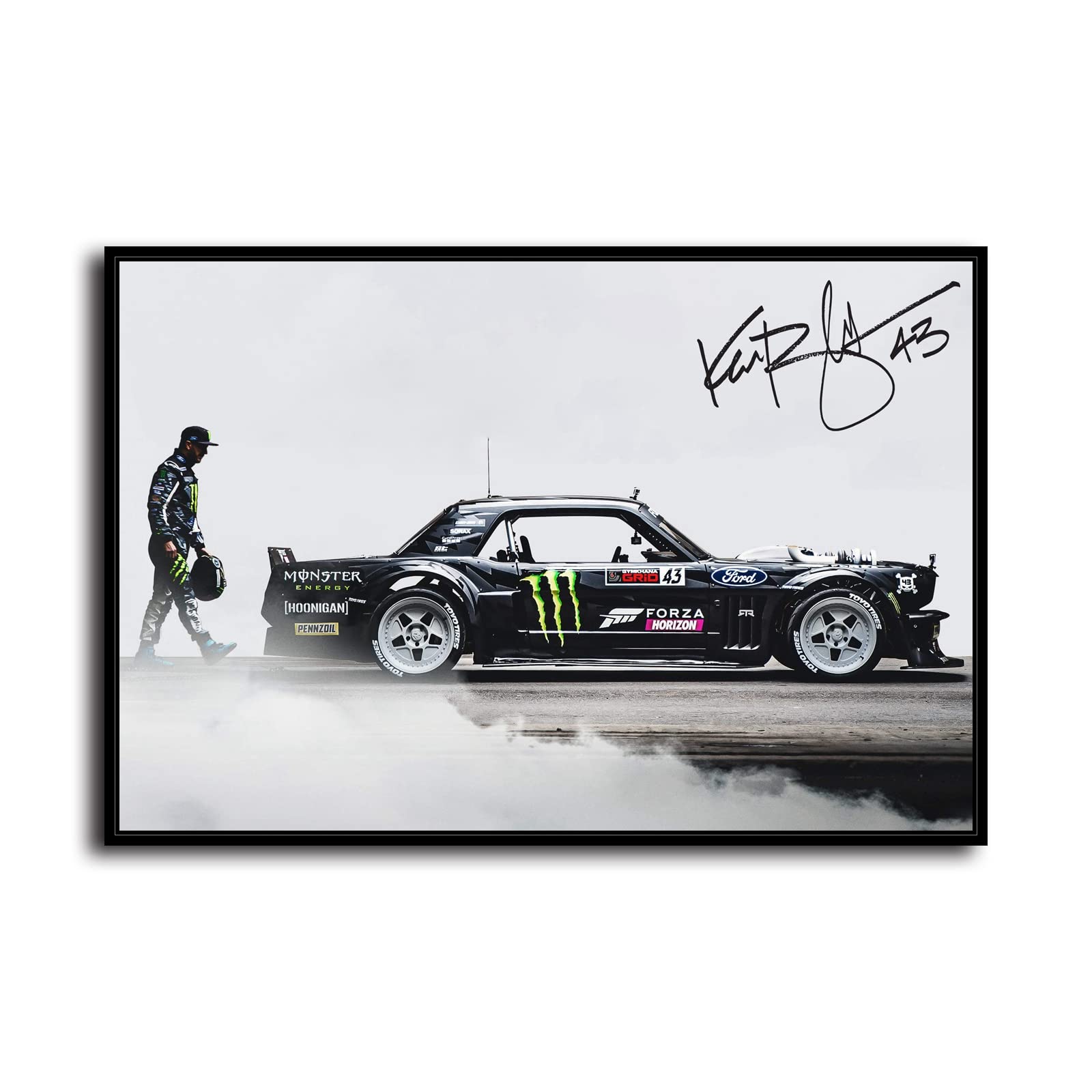 Amazon.com: Ken Block Signature Poster Canvas Art Poster And Wall
