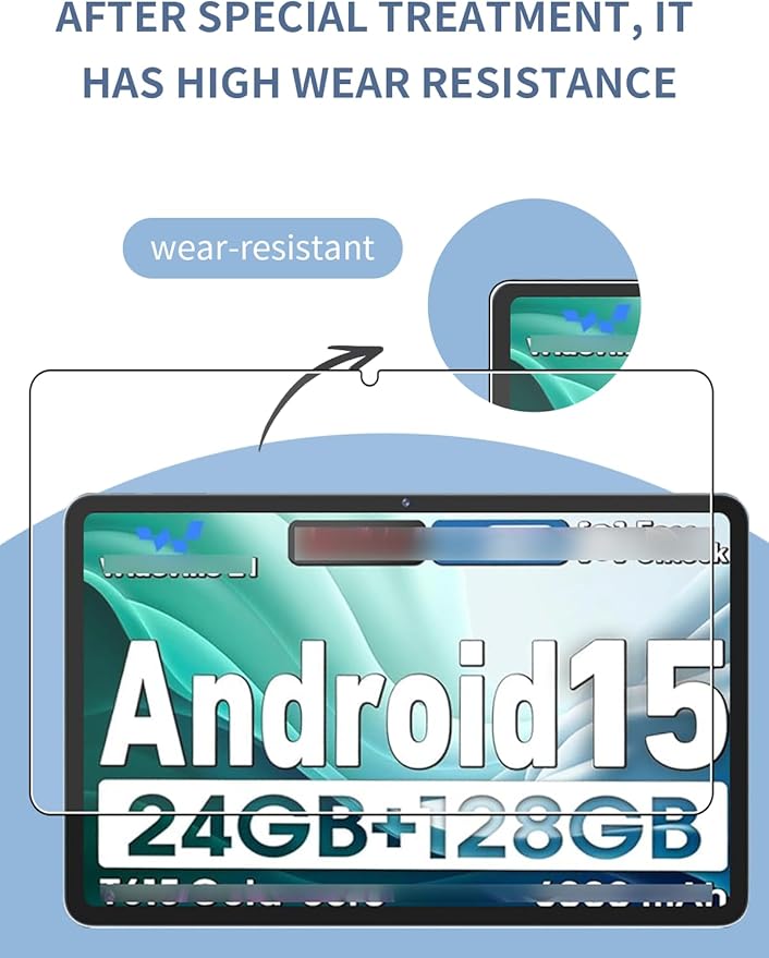 Protector de Pantalla de Vidrio Templado 9H para Aobante 2025 Tablet 10.1 Pulgadas Pack de 2 miniatura 4