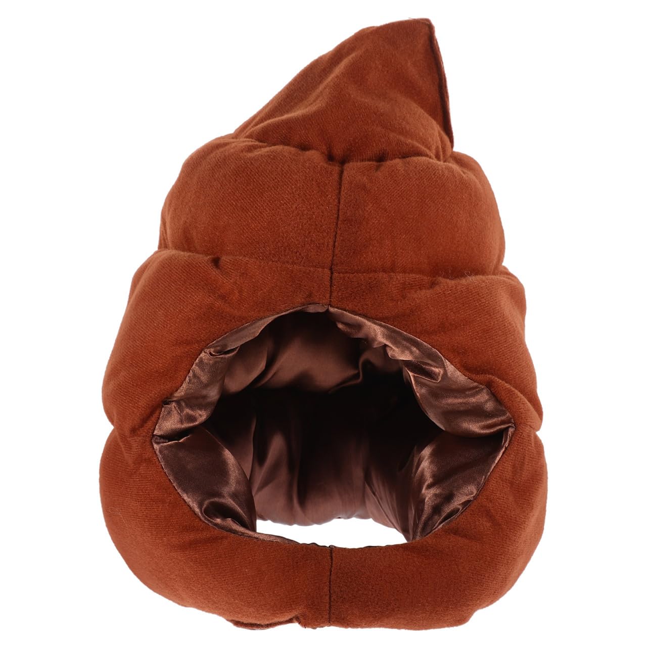 Amosfun Poop Cap Halloween Costume - 15 Inch Warm Full Coverage Hat Funny Poop Shape for Halloween Christmas Mardi Gras Costume Party