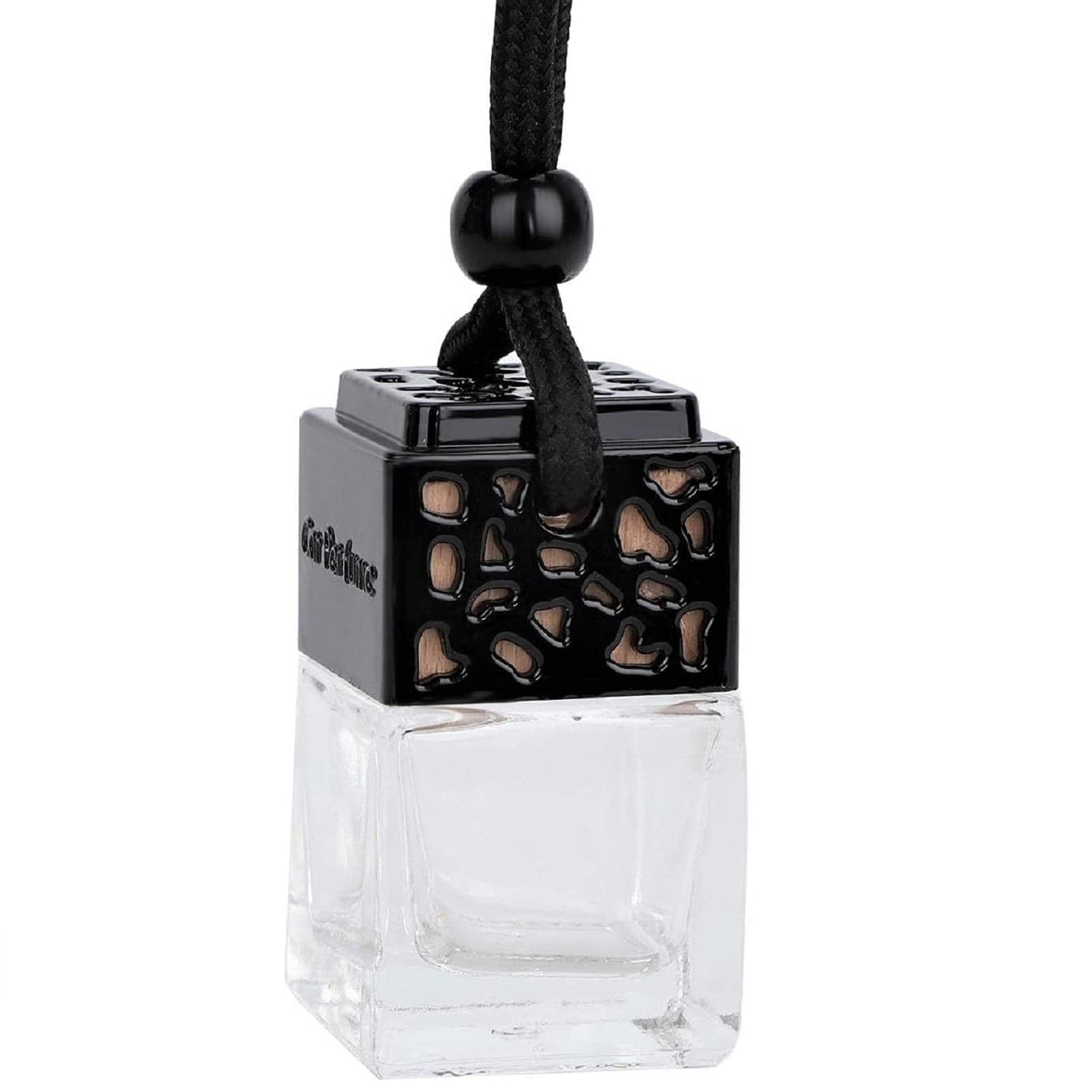 Ambientador de coche inspirado en 50 botellas difusoras vacías de 8 ml para coche, 5 x 2,5 x 2,5 cm, mini botella de perfume colgante con cordón