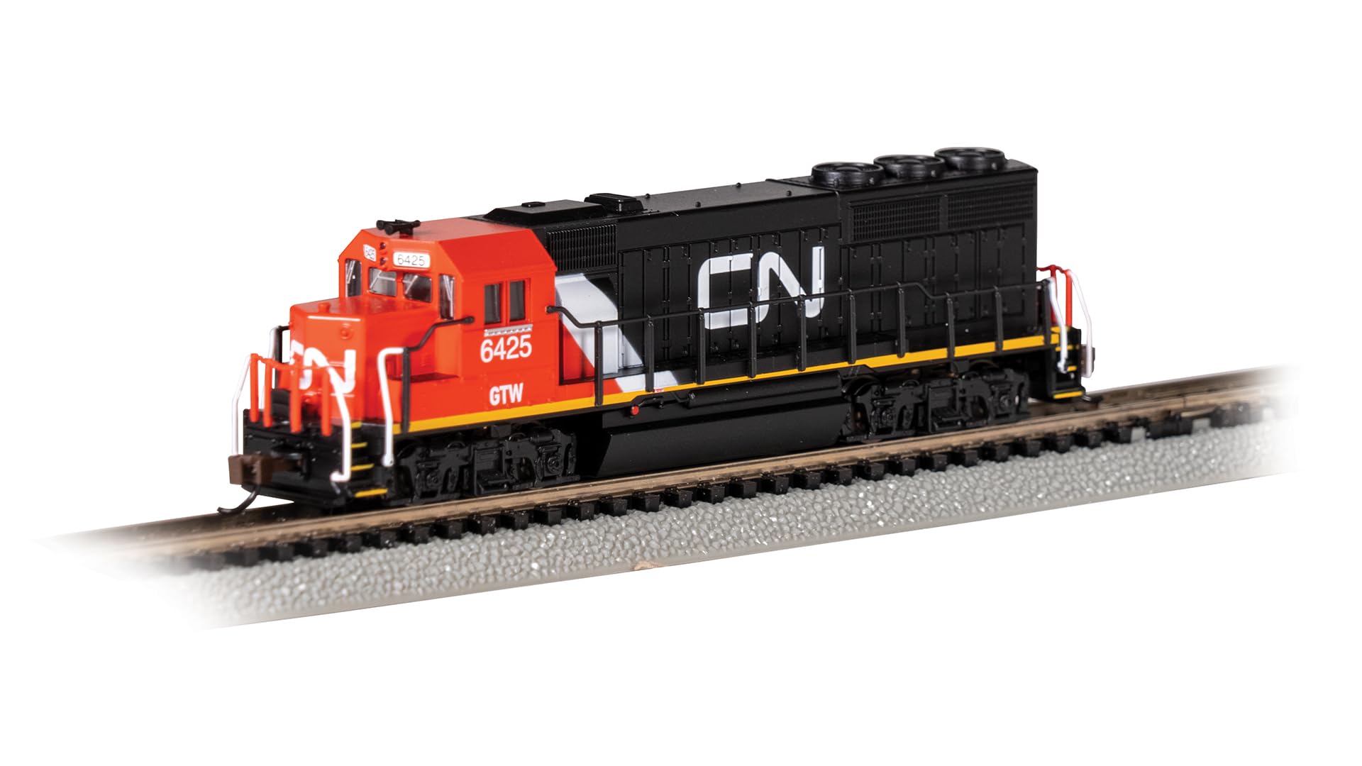Bachmann Trenes - Locomotora diésel EMD GP40 - Canadian National #6425 (GTW; sin frenos dinámicos) - Escala N