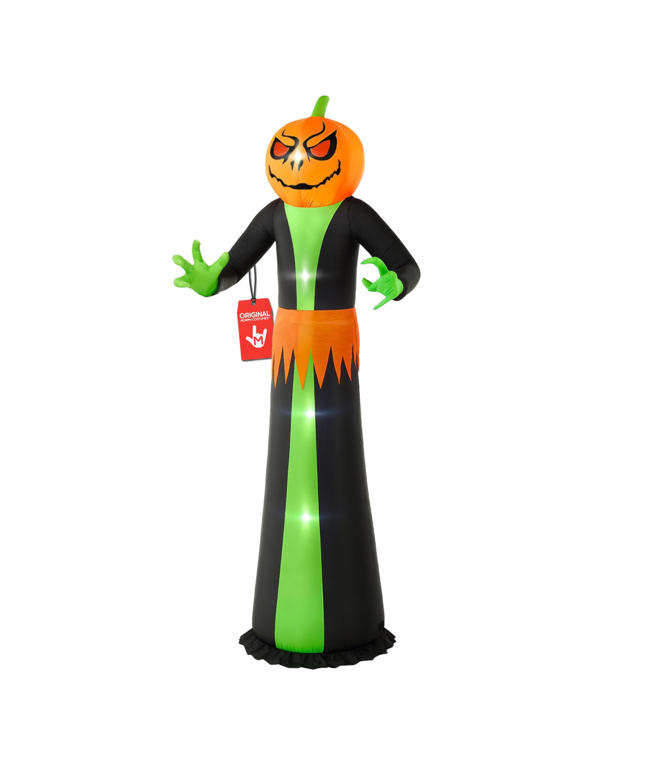 Morph Orange 10Ft Giant Pumpkin Tree Man Inflatable Halloween Decorations Scary Pumpkin Ghosts Of Halloween Inflatables Outdoor