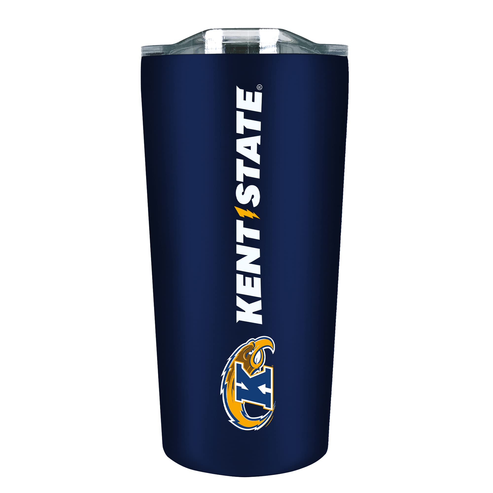 The Fanatic Group Kent State Double Walled Soft Touch Tumbler, Design-4 - Navy