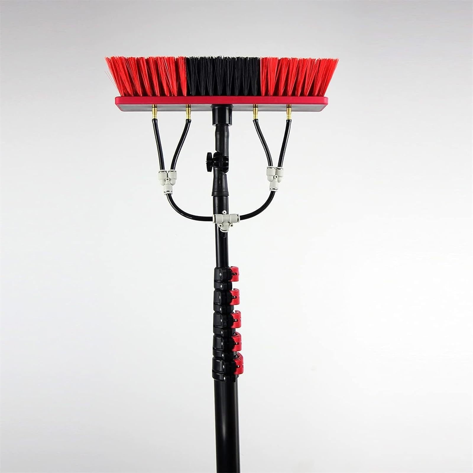 DUANHOZ Window Cleaning Pole, Solar Panel Cleaning Brush Portable Water Fed Telescopic Brush, Window Cleaning Kit Equipment,20ft