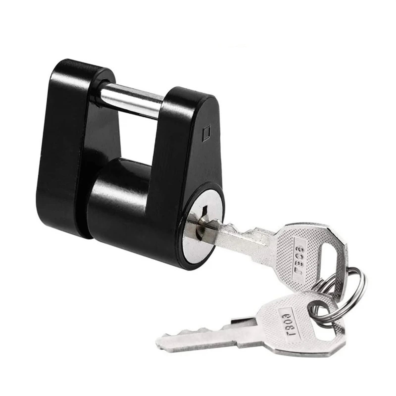 Accessoires de voiture et camion : bras de verrouillage avec cadenas de remorque MS450 noir