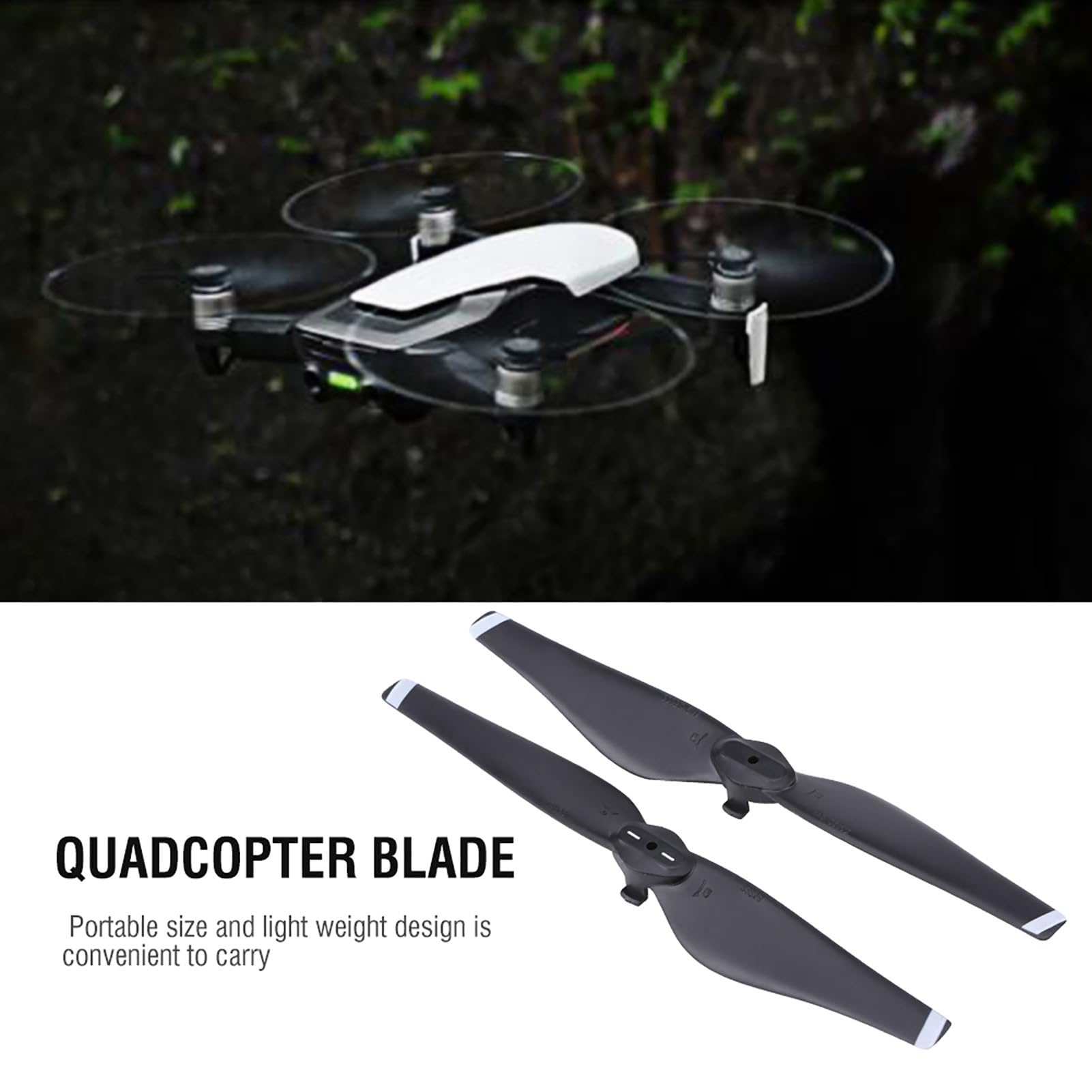 Chazcool 4 PCS Mavic Air Props Blade, Mavic Pro Propellers for Mavic Air, Drone Propeller Blades, Rc Drone Quadcopter Accessory, Drone Propellers