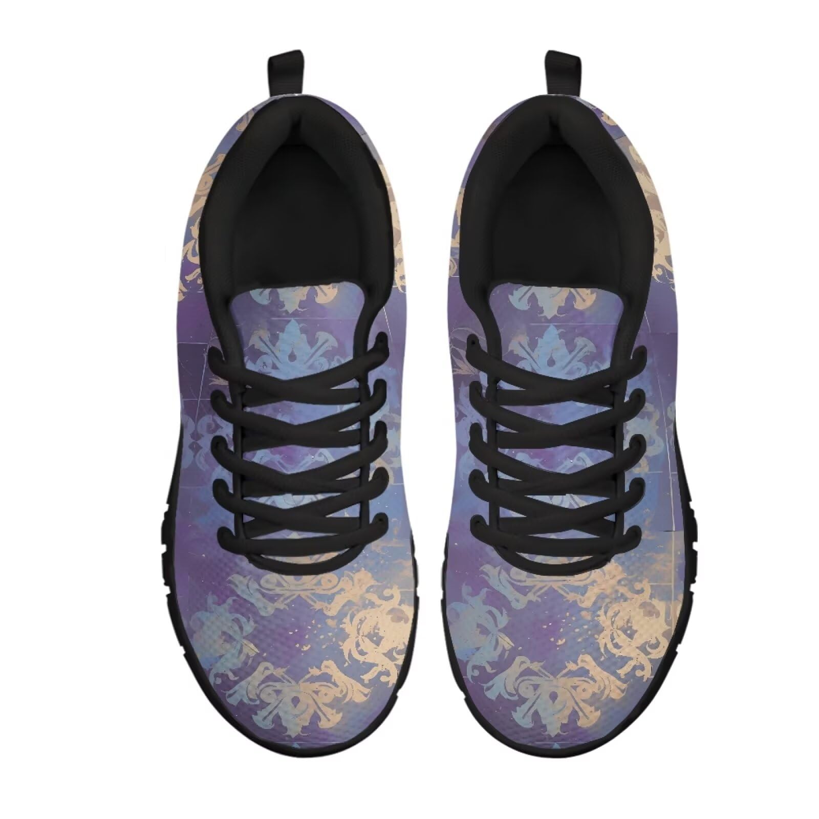 Scarpe da ginnastica geometriche da donna e ragazza, per camminate su strada, tribali, comode, con