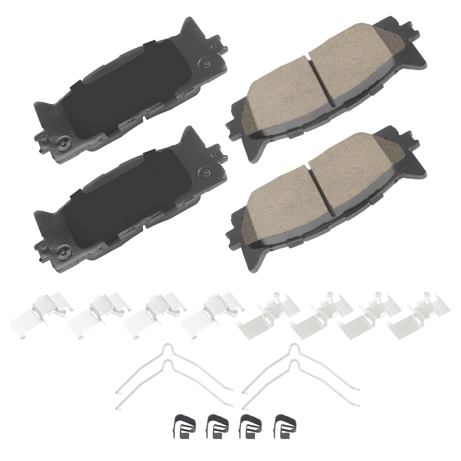 Amazon.com: Ceramic Front Brake Pads Set Compatible with 2008-2018 ...