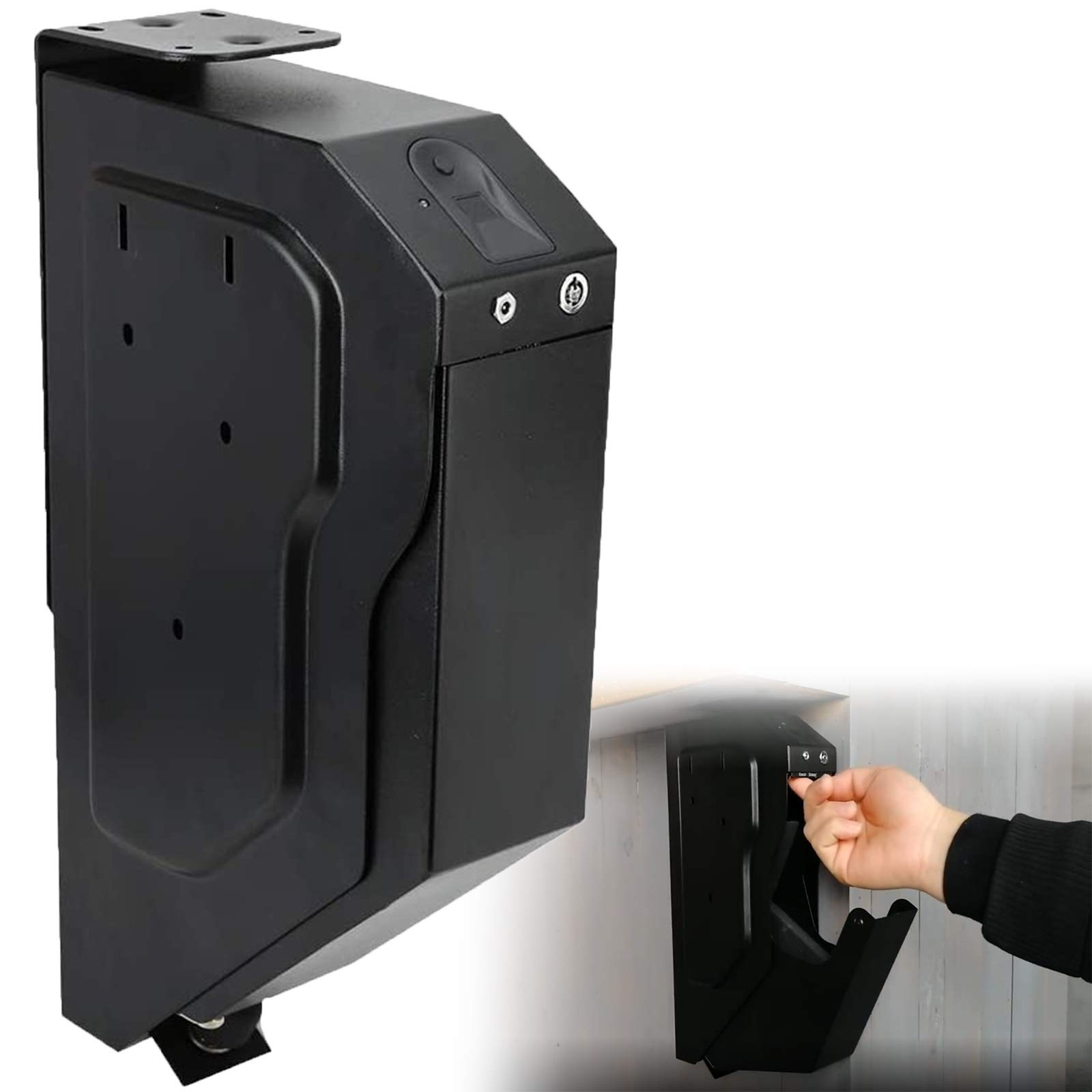 Buy ZRBDxh Fingerprint Safe Compact Key Lock Box, Safe Box