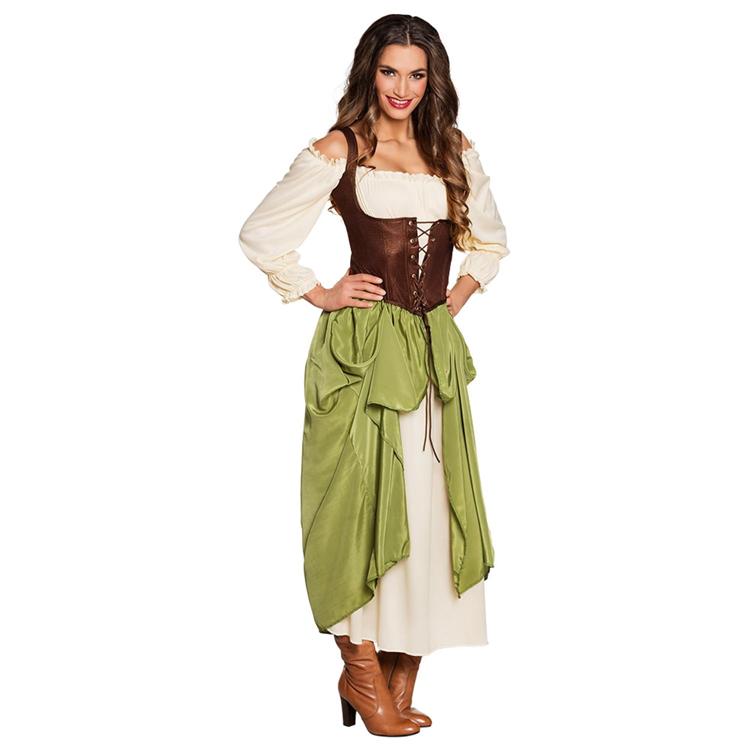 Boland - Adult Costume, Brown/Green/White, 83781