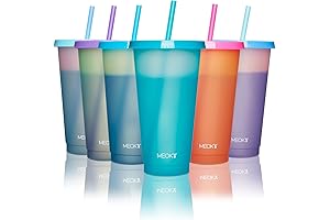 Meoky Bulk Tumblers with Lids and Straws