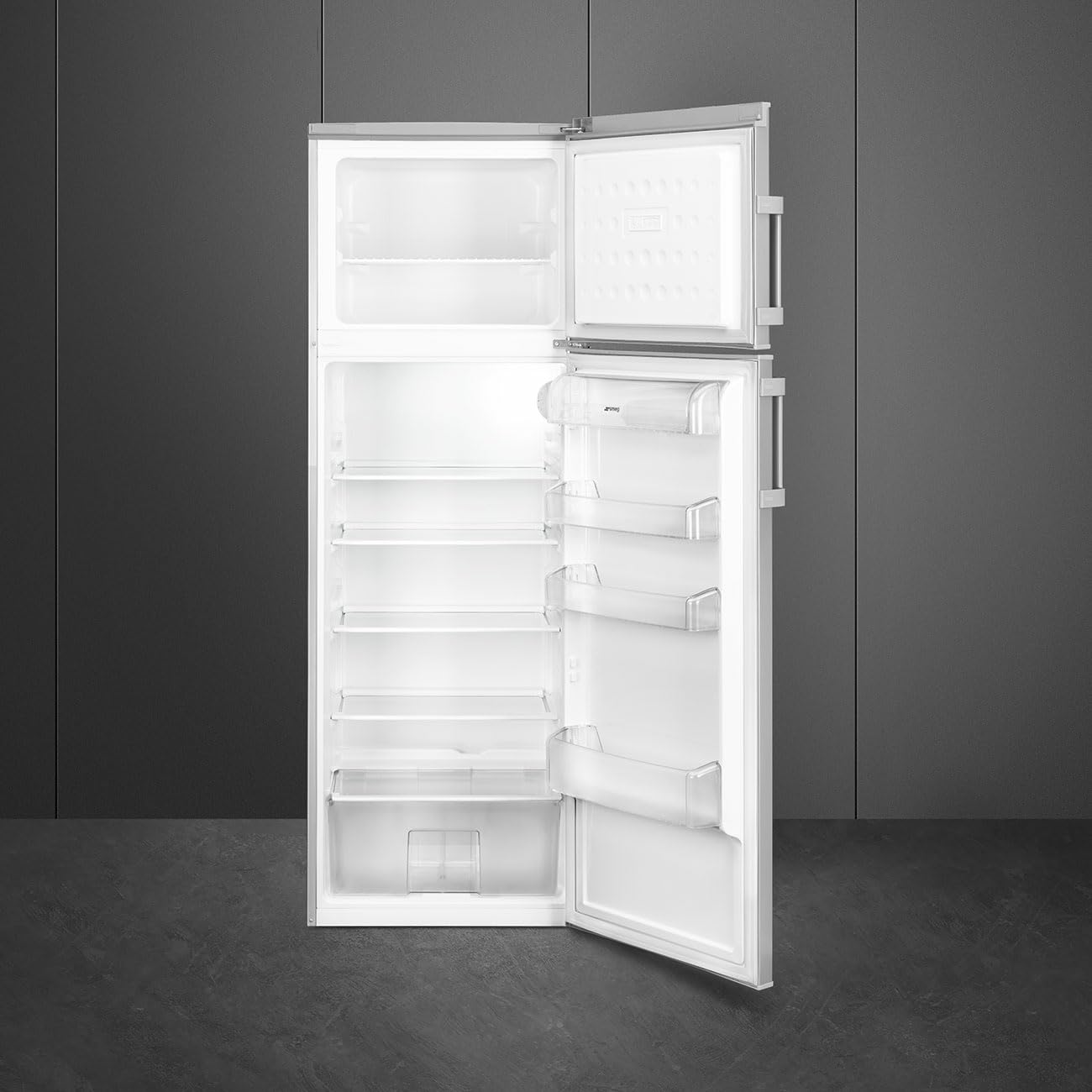 Smeg FD32ES - Frigorifero doppia porta, 306 litri, Argento, Statico, Classe energetica E