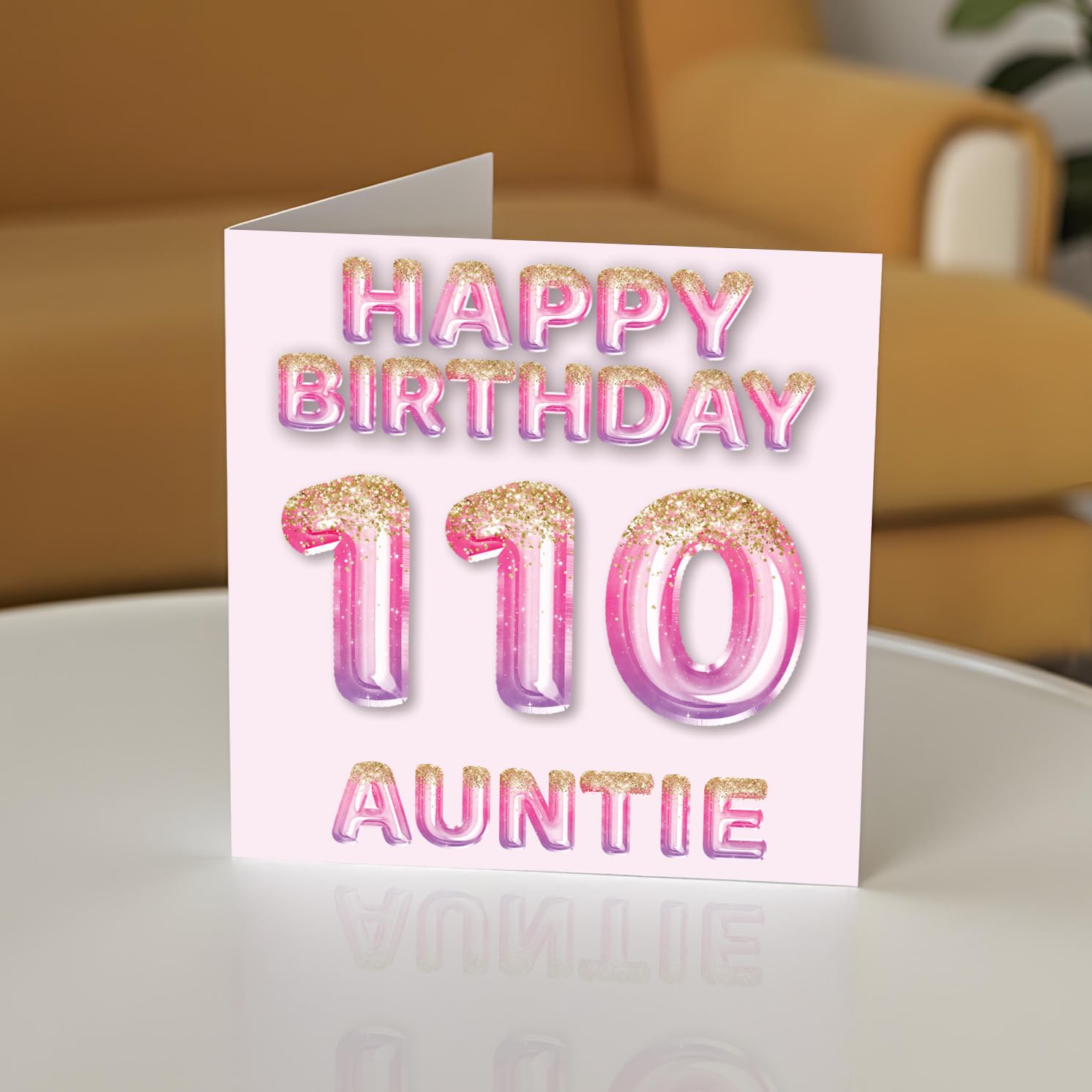 Words 'n' Wishes Geburtstagskarte Für Die Liebste Tante – Mit Glitzer & Goldfolie, 216x152 Mm – Umweltfreundlich & Recycelbar