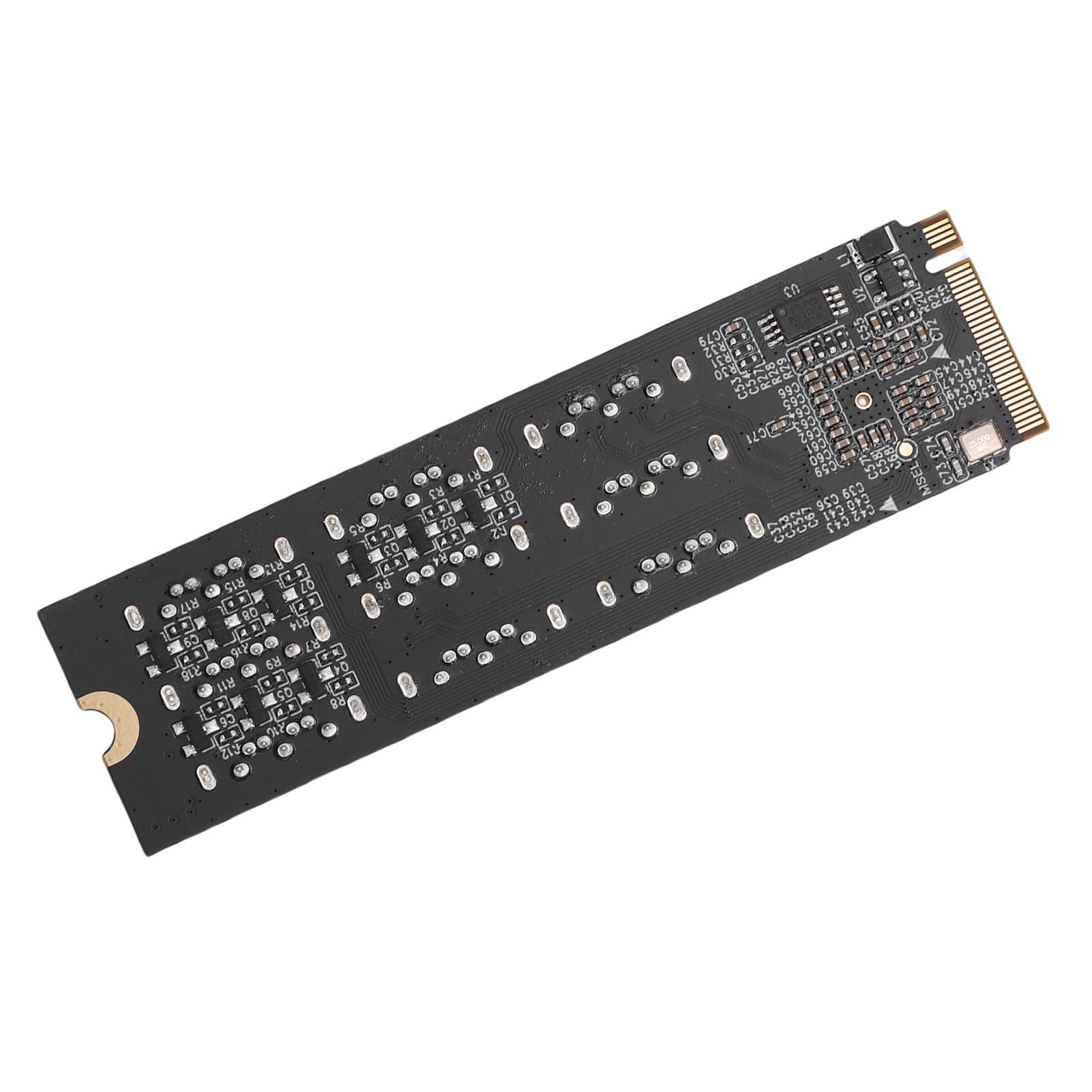Fockety Adaptador M.2 a 3.0, Tarjeta de Expansión de Alta Velocidad con Interfaz PCIe 3.0 X2 de 9 Puertos, Convertidor PCIe a con Refrigeración por Disipador Térmico de Aluminio para PC de Escritorio