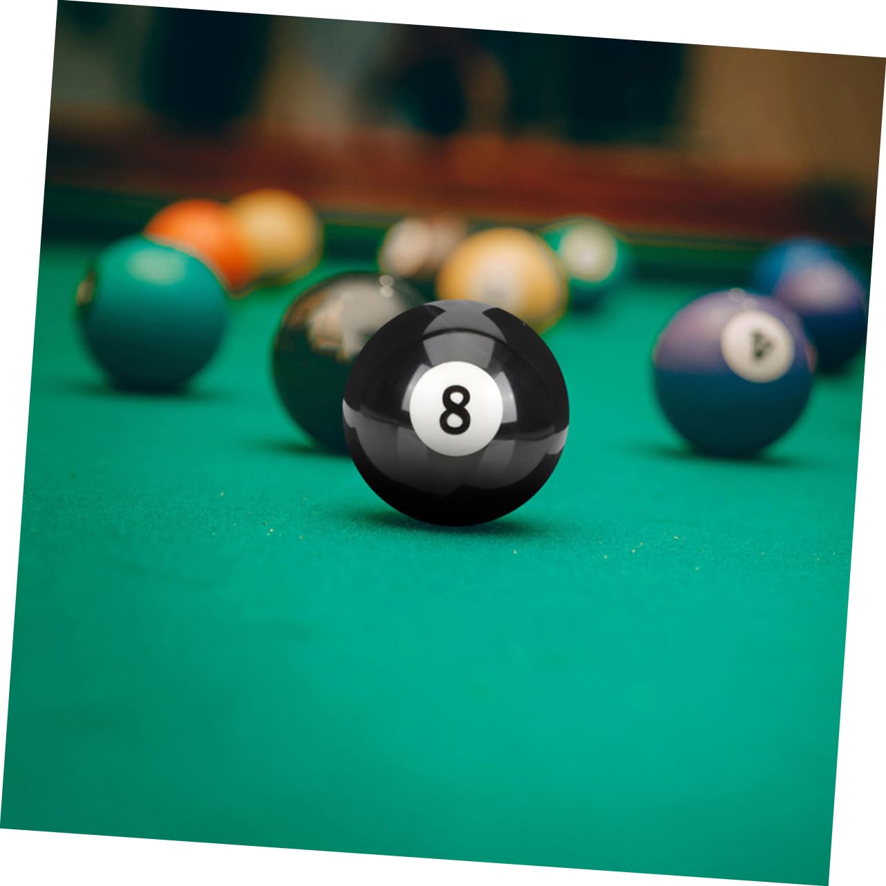 Mikikit Billard Spielball üben Stichwort Schwimmbad Tisch Ersatz für Kind poolball Harz Black