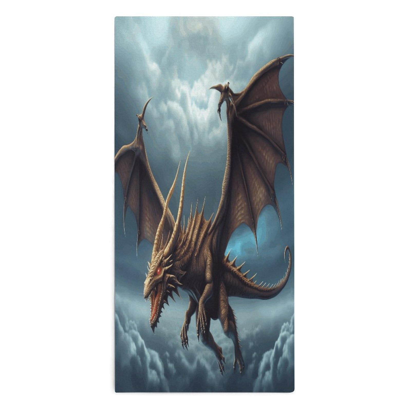 YUXBVKRS Flying Dragon Hand Towels for Bathroom 14x29 Inch