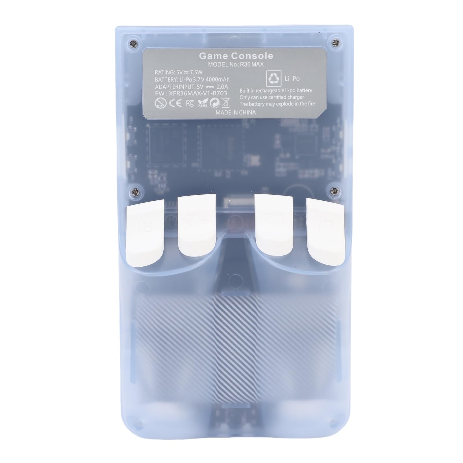 Generic Console da Gioco Portatile retrò Portatile Schermo da 4" Ad Alta Definizione Oltre 60 Emulatori per Viaggiatori e Appassionati di Giochi (BLUE)