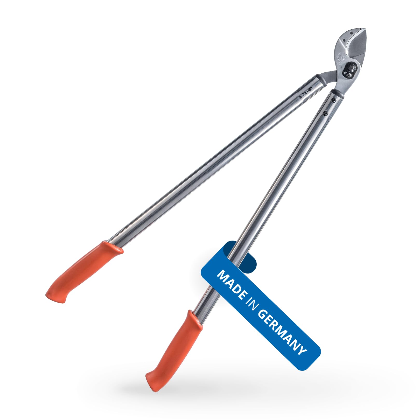 Original LÖWE 22 Profi Amboss Astschere 22.080 antihaftbeschichtet Stahlklinge mit Präzisionsschliff - scharfe und leichte Baumschere ideal zum Schneiden von Ästen Zweigen Bäumen Sträuchern, 80 cm