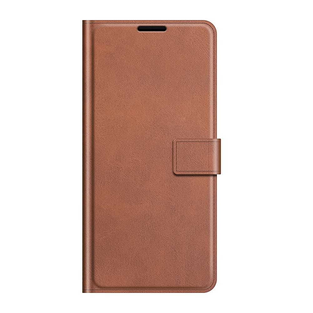 zl one Compatible with/Replacement for Phone Case Wiko Y51 / Sunny 5 Lite PU Leather Protection Card Slots Wallet Case Flip Cover (Light Brown)