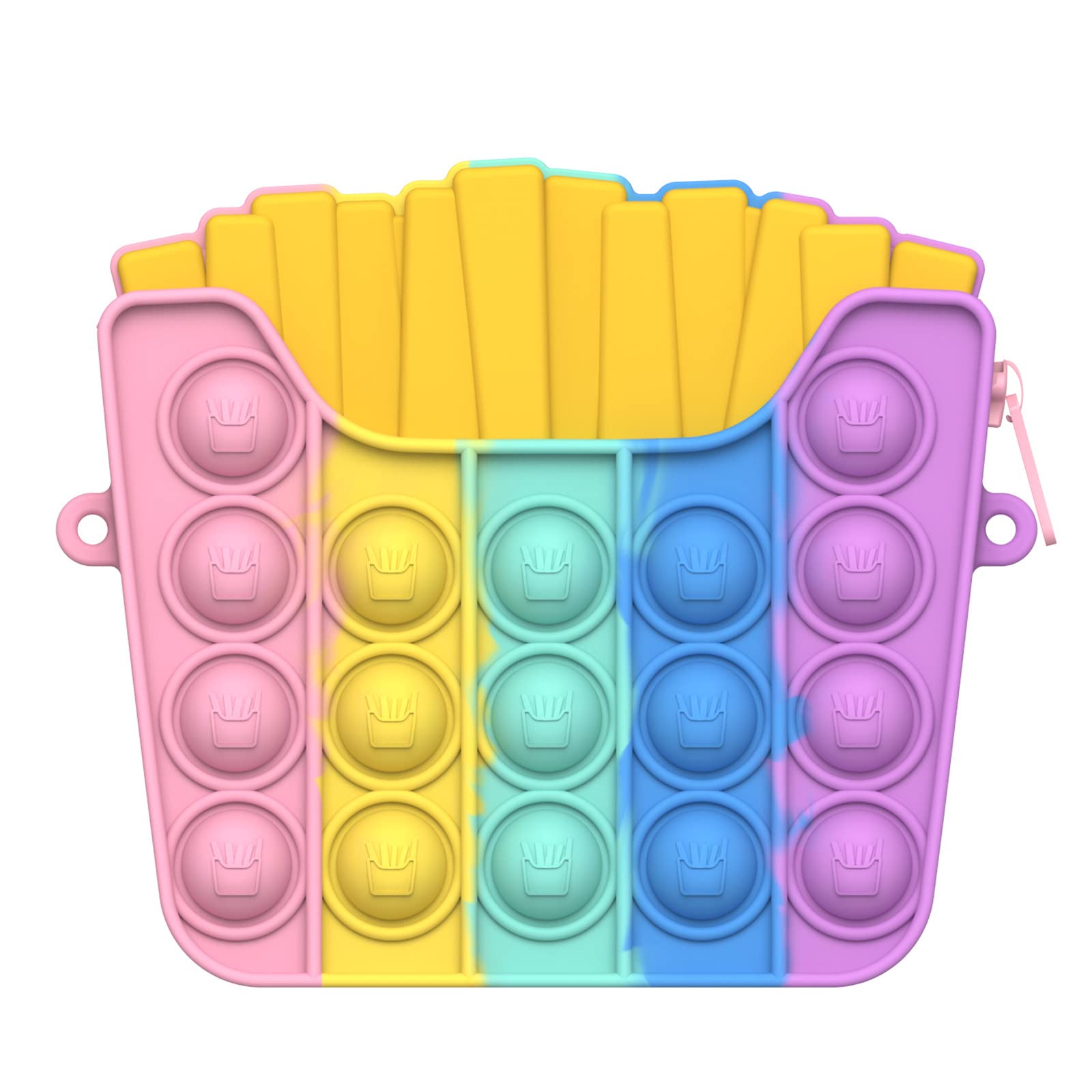 QBLYN Crossbody Bags for Women Girls, Pop It Purse, Pop Fidget Toy Shoulder Bag, Fidget Purse Push Bubble Fidget Toy Handbags Stress Relief Toys Pop Bag (Fries) (B09TWC9CMH) Amazon Price History, Amazon Price Tracker