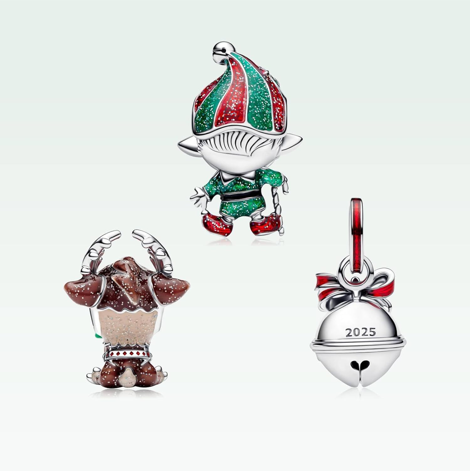 Holiday Heart cute Charms S925 Sterling Silver Bead for Bracelets and Necklaces for Family Birthday Women Jewelry Present - Image 2