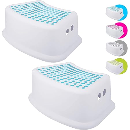 Straame Sturdy Step Stool for Bathroom, Practical Non-Slip Toilet Step ...