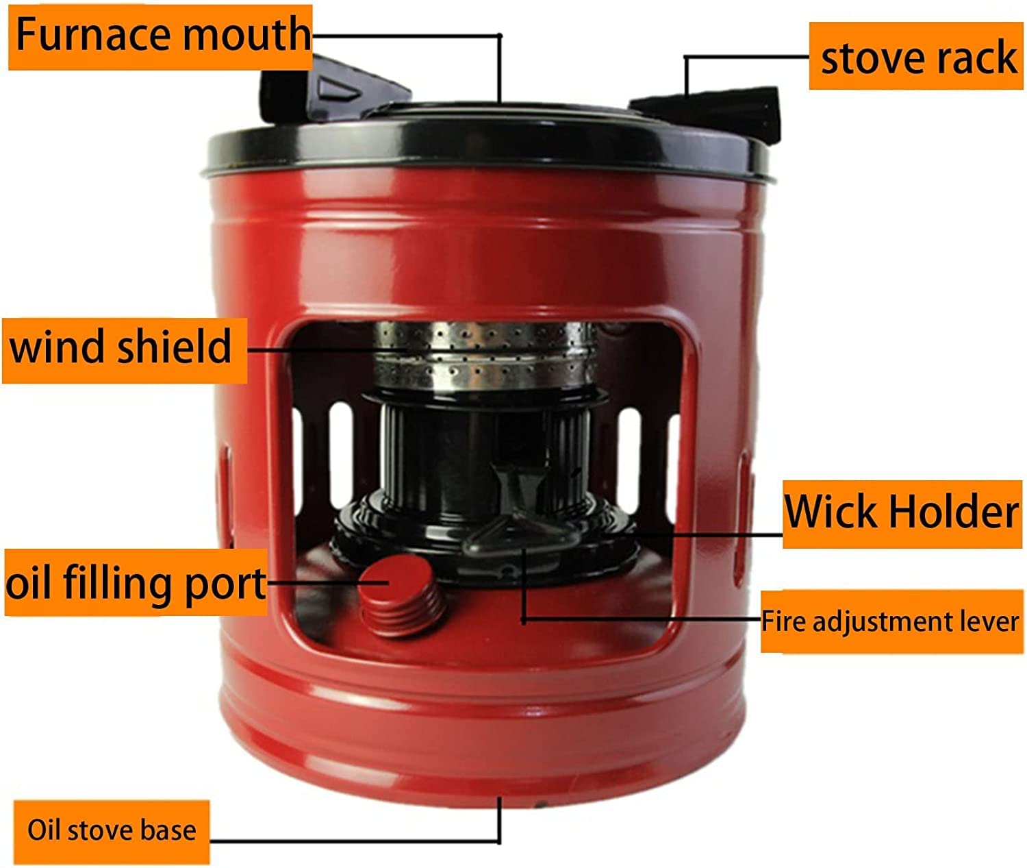 Amazon.co.jp : ポータブル 石油こんろ 風に強い 煮炊き用 石油