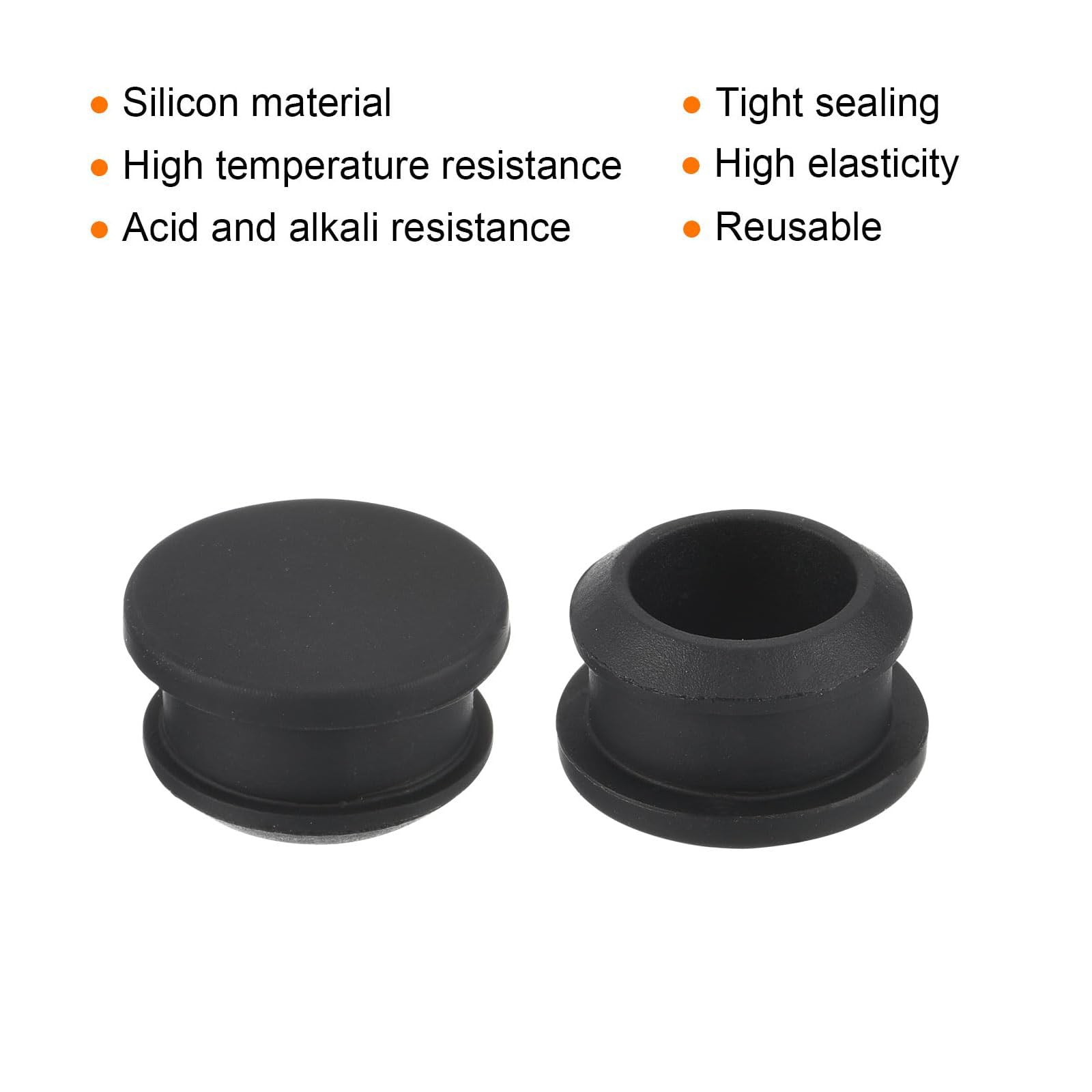 TA-VIGOR 6Pcs Silicone Snap in Locking Hole Plugs, 16mm Diameter Hole Stoppers - Image 3