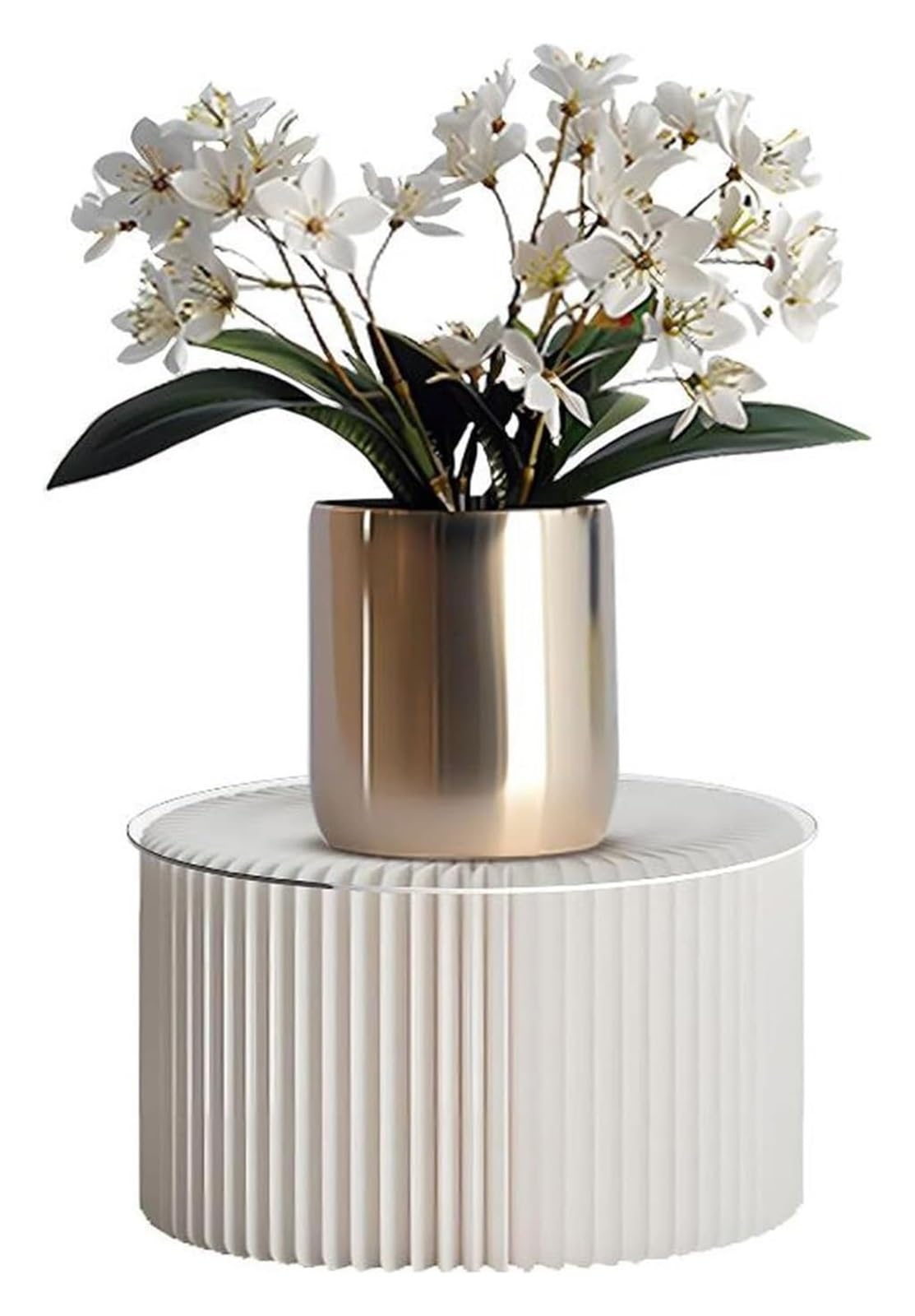 CXGfdghD plinth， Foldable Cardboard Column Roman Display Pillar, Round Cylinder Dessert Table For Birthday Party Decoration(30X20CM)