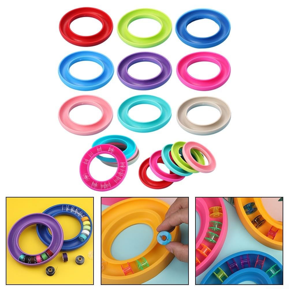 HERCHR Avvolgifilo da 100 Pezzi, Clip Porta-Bobina in Silicone per impedire Lo svolgimento del Filo e Tenere sotto Controllo Le Code del Filo