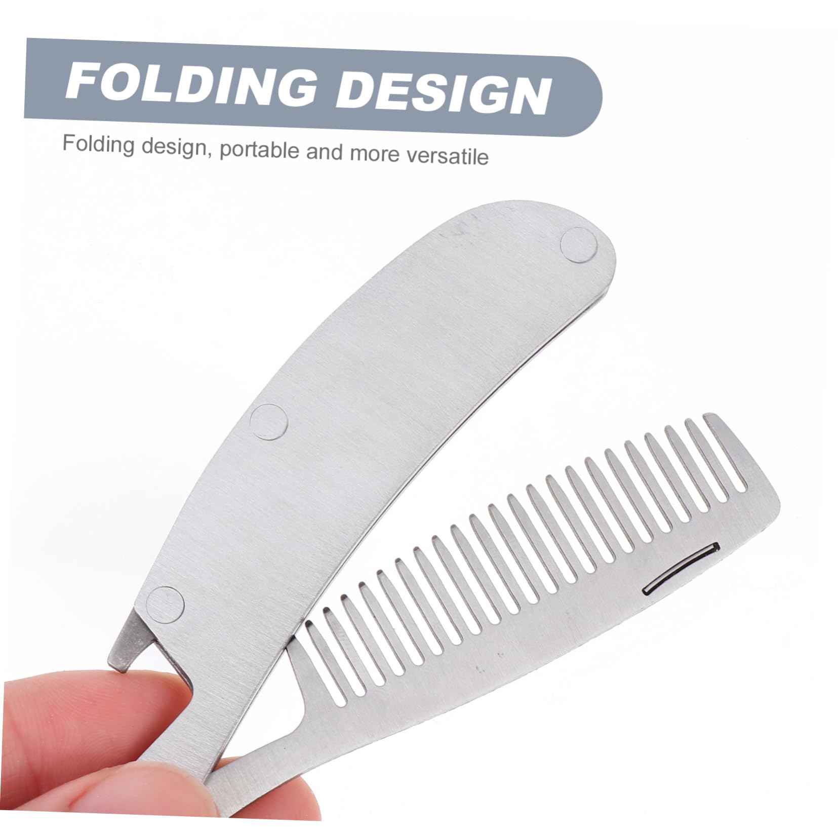 4pezzi Pettine Foldable Inossidabile Per Styling Mini Pettine Portatile Antistatico e Multifunzionale Strumento Per Acconciature e Massaggi Per