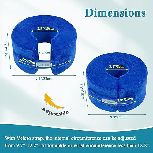 Miniatura 8 de Almohada de elevación de pie, cojín de talón de tobillo, soporte de pie de cuña, almohada médica de espuma de tobillo para dormir, úlcera, presión