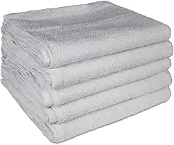 Kit 5 Toalhas Rosto para Salão SPA Manicure - Básica - Gramatura 250g (BRANCA)