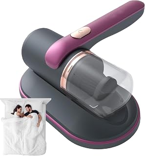 Wireless Mattress Vacuum | Compact Portable Vacuum Cleaner - 68W 10kPa Cordless Hand Vacuum for Sofa Car Fabric - Removes Dust from Pet Hair on Furniture Mats | Dammsugare för Hundhår Sladdlös Handhållen Rengörare, Damm, Djurhår, Bil, Säng, Madrass, Soffa, Klädsel, Möbler