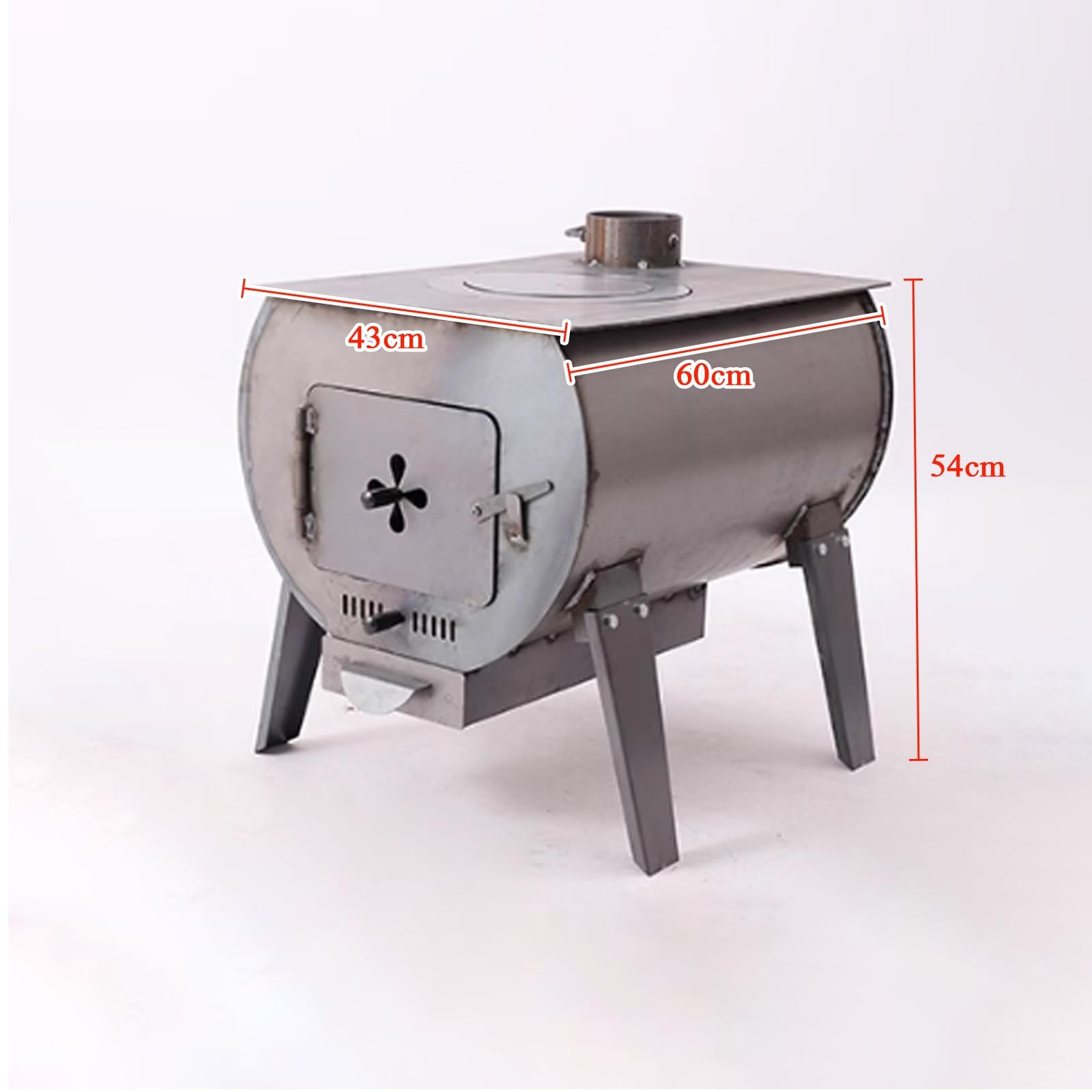 Cucina A Legna, Stufa Pellet Con Forno In Ghisa E Gambe Del Forno Staccabili For Interni Ed Esterni