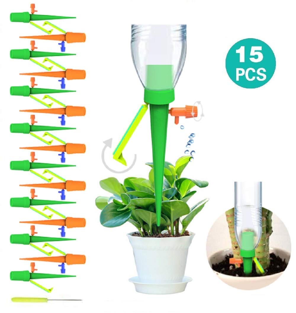 15 Picos de Riego por Goteo Automático Para Plantas, Con Sistema ...