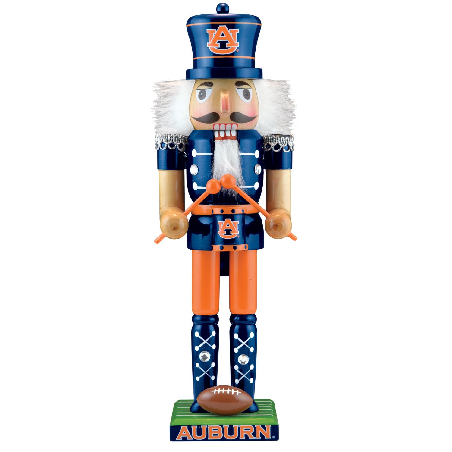 Baby Fanatics MasterPieces Game Day - NCAA Auburn Tigers - Team Painted Wood Nutcracker