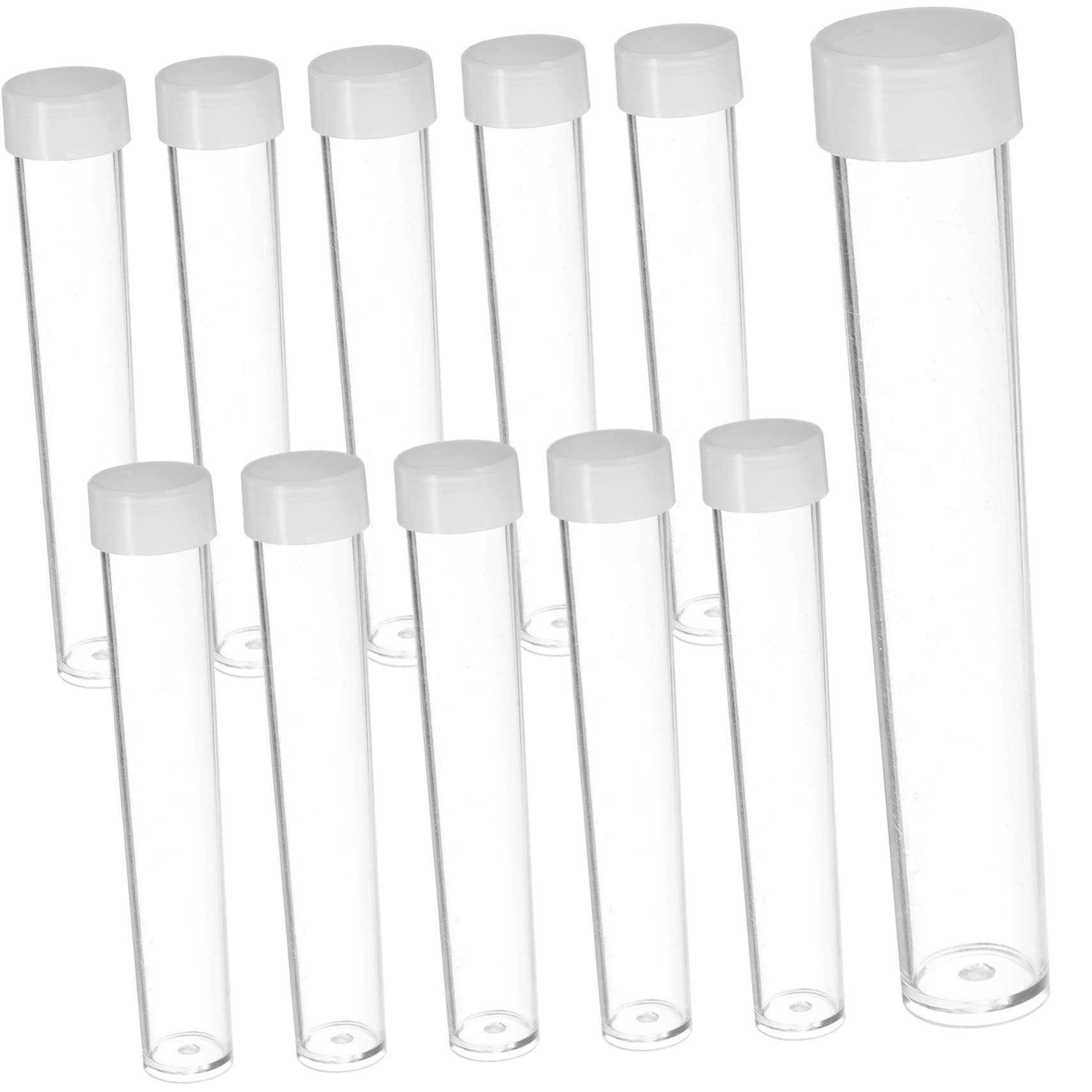 Healeved 4 Set Di Contenitori Per Provette in Plastica Per Laboratorio Scientifico Perline Decorazioni Per Feste 30 Pezzi * 4