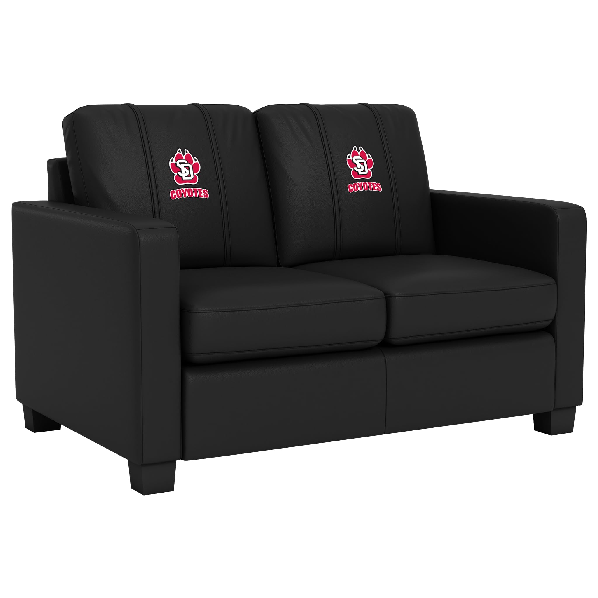 Dreamseat University of South Dakota Paw Dyno Series Stationary Loveseat