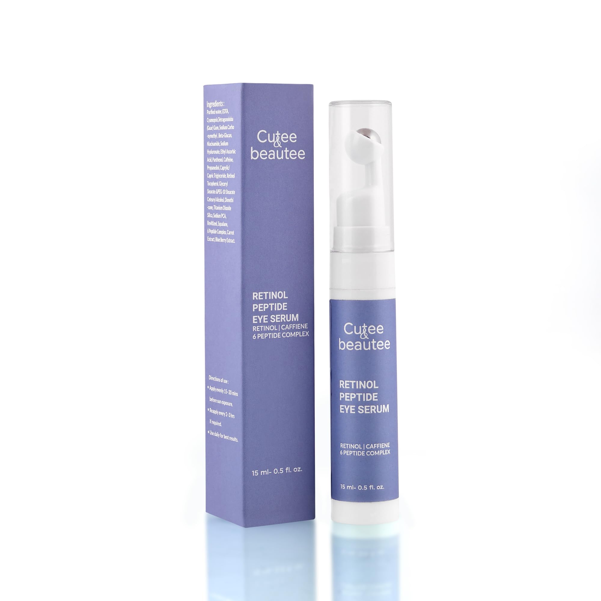Retinol Peptide Eye Serum with Caffeine and 6 Peptide Complex, 15 ml-image-7