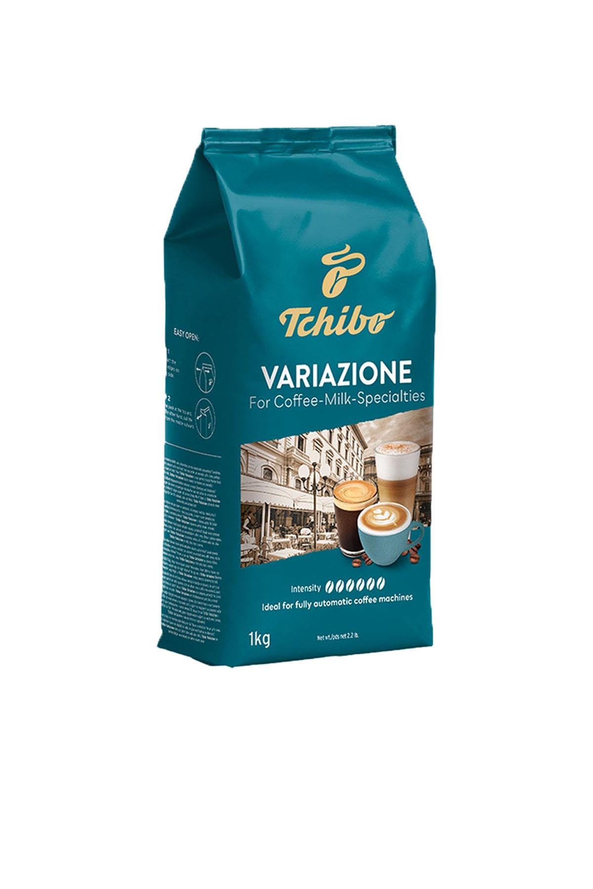 Tchibo Variazione Café en Grano Premium para Especialidades con Leche, Mezcla Brasil y Vietnam, Intensidad 6/6, 1 kg