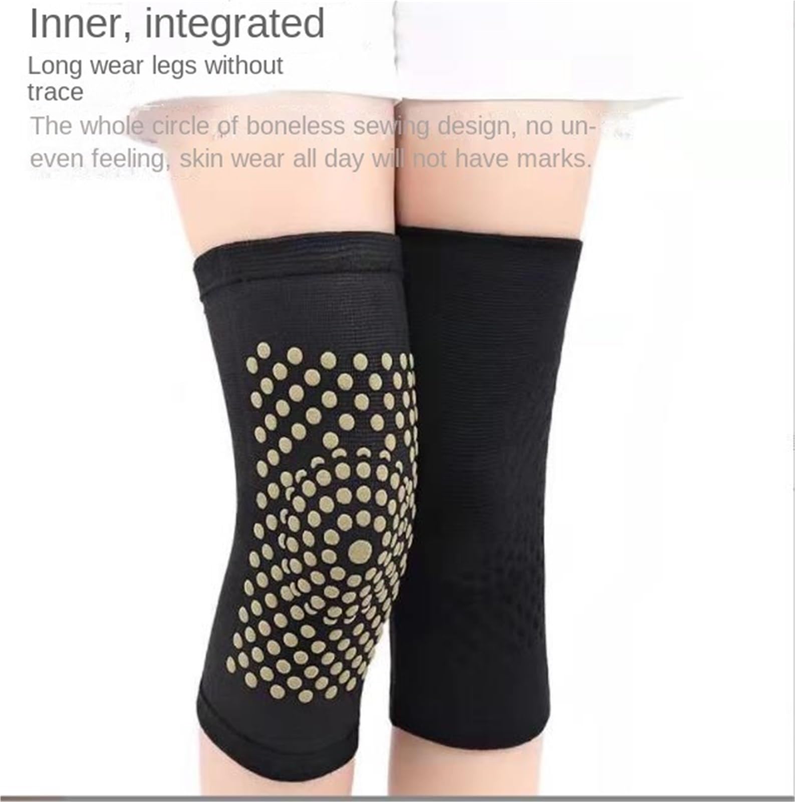 Ginocchiera Ginocchiere A Compressione Calda Elastica da Uomo Donna for Gli Sport di Danza E Pallavolo Supporto Ginocchio(Black-Short,M)