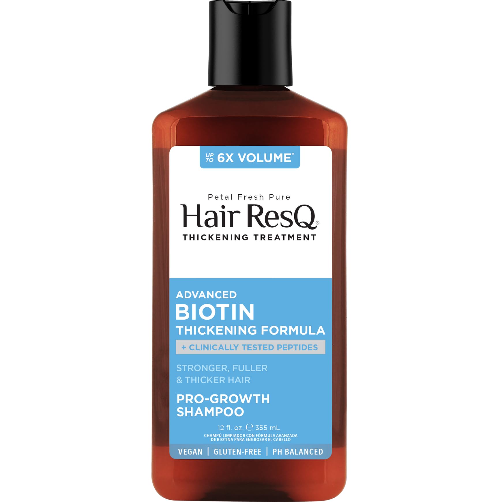 Petal Fresh Hair ResQ Thickening Biotin Shampoo - 355 Ml | For Thicker, Volumizing Hair | Free Of Sulphate & Paraben