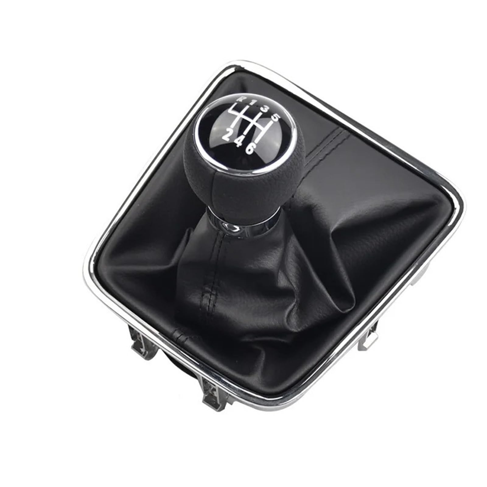 Jxewmtmc 6 Speed For Seat For Alhambra 2011-2015 5 Speed Car Gear Stick Shift Knob Pu Leather Boot Gear Stick Shift Cover(6 Speed)