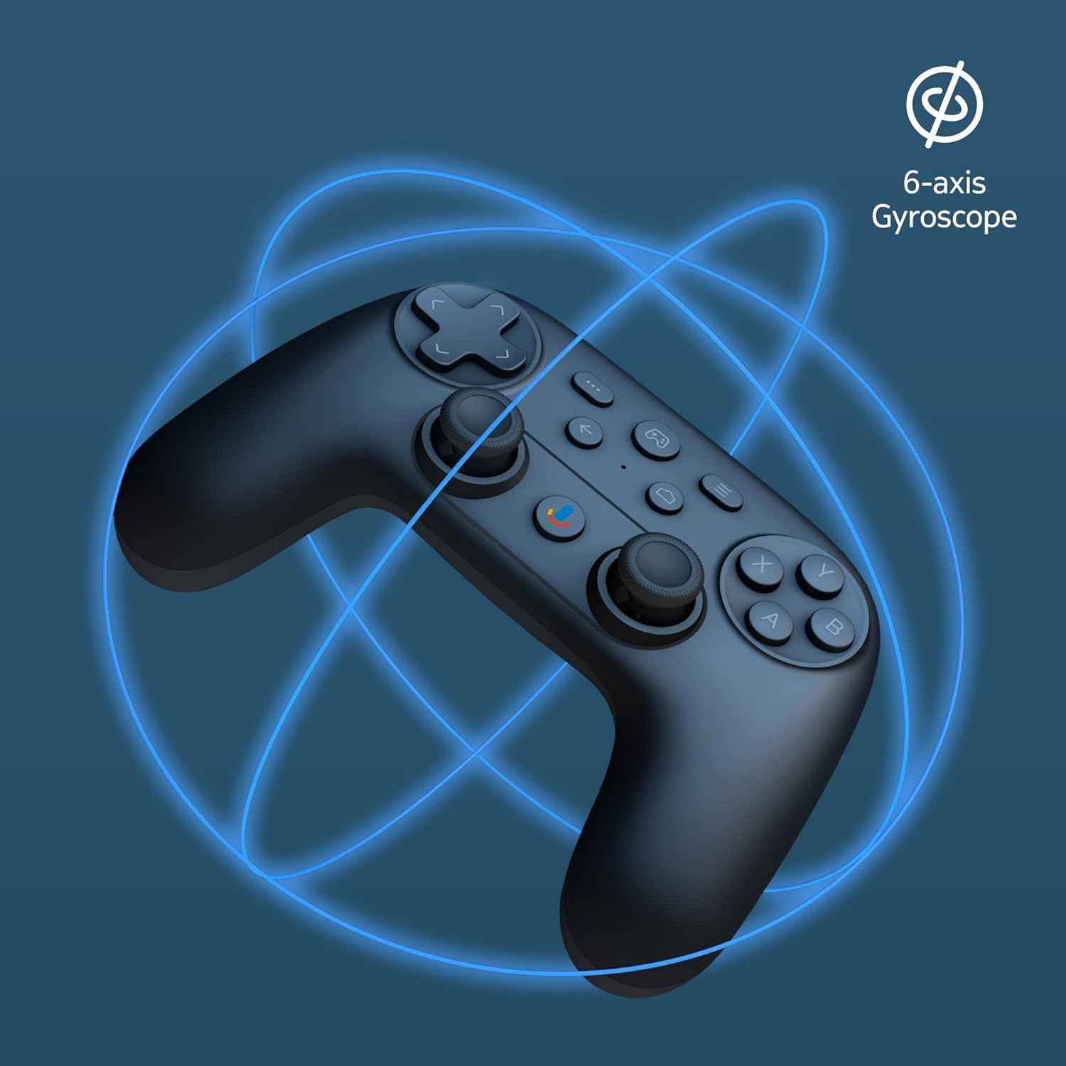 AB-COM Homatics Bezprzewodowy kontroler gier Gamepad Sześcioosiowy Żyroskop Zgodny z Systemem Android, Google Homatics, Telewizorami, Komputerami Stacjonarnymi, Telefonami Komórkowymi i Tabletami
