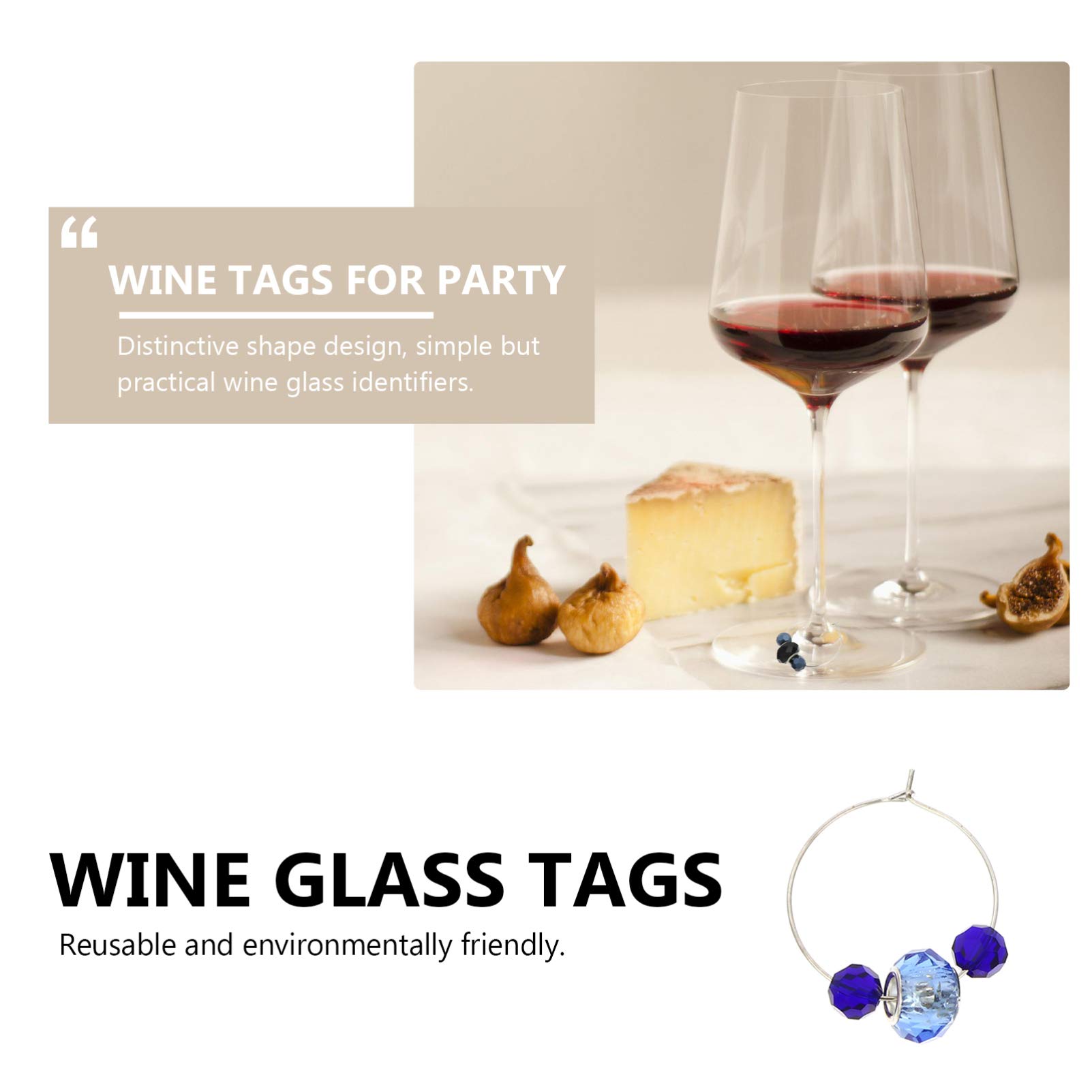 MAGICLULU 18stücke Beads Weincharms Bunte Weinglasmarkierer Für Partys Hochzeiten Feiern Praktische Identifikationsringe Für Wein Und Cocktailgläser Einzigartige Glasdekoration