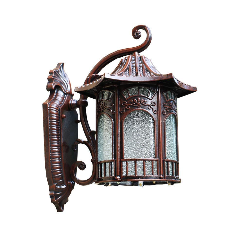 Antyczna latarnia ścienna zewnętrzna Chińska retro lampa ogrodowa Oświetlenie willi Drzwi balkonowe Wodoodporny i nierdzewny ogród