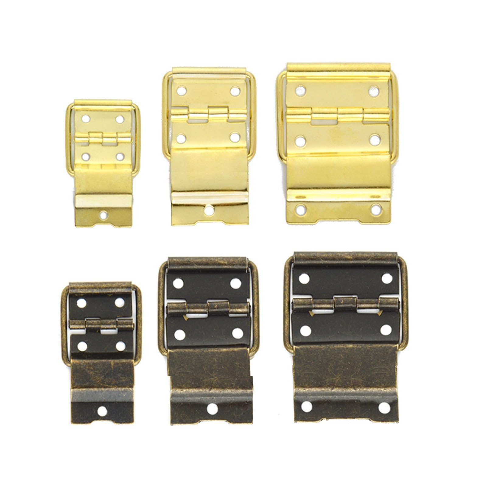 Nvsfzgiyg Bronze M 4Pcs Antique Door Butt Hinge Cabinet Hardware Decorative Brass For Wooden Case Packaging Jewelry Boxes Diy Accessories(Bronze M)