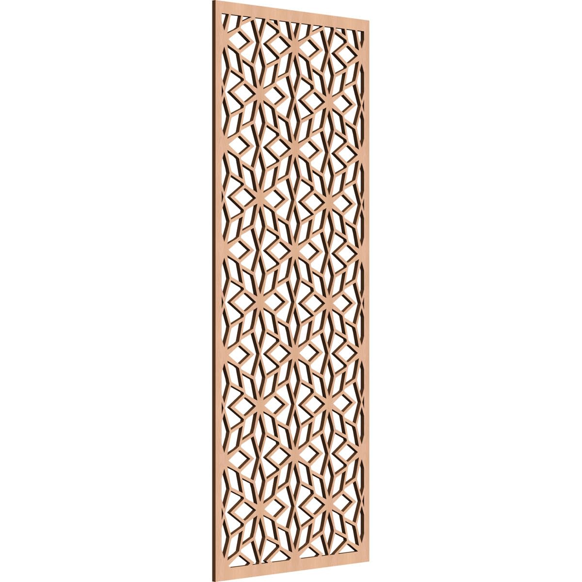 Lake Decorative Pierced Fretwork Wood Wall Panels, 17 3/8"W x 44 3/8"H x 1/4"T, Alder