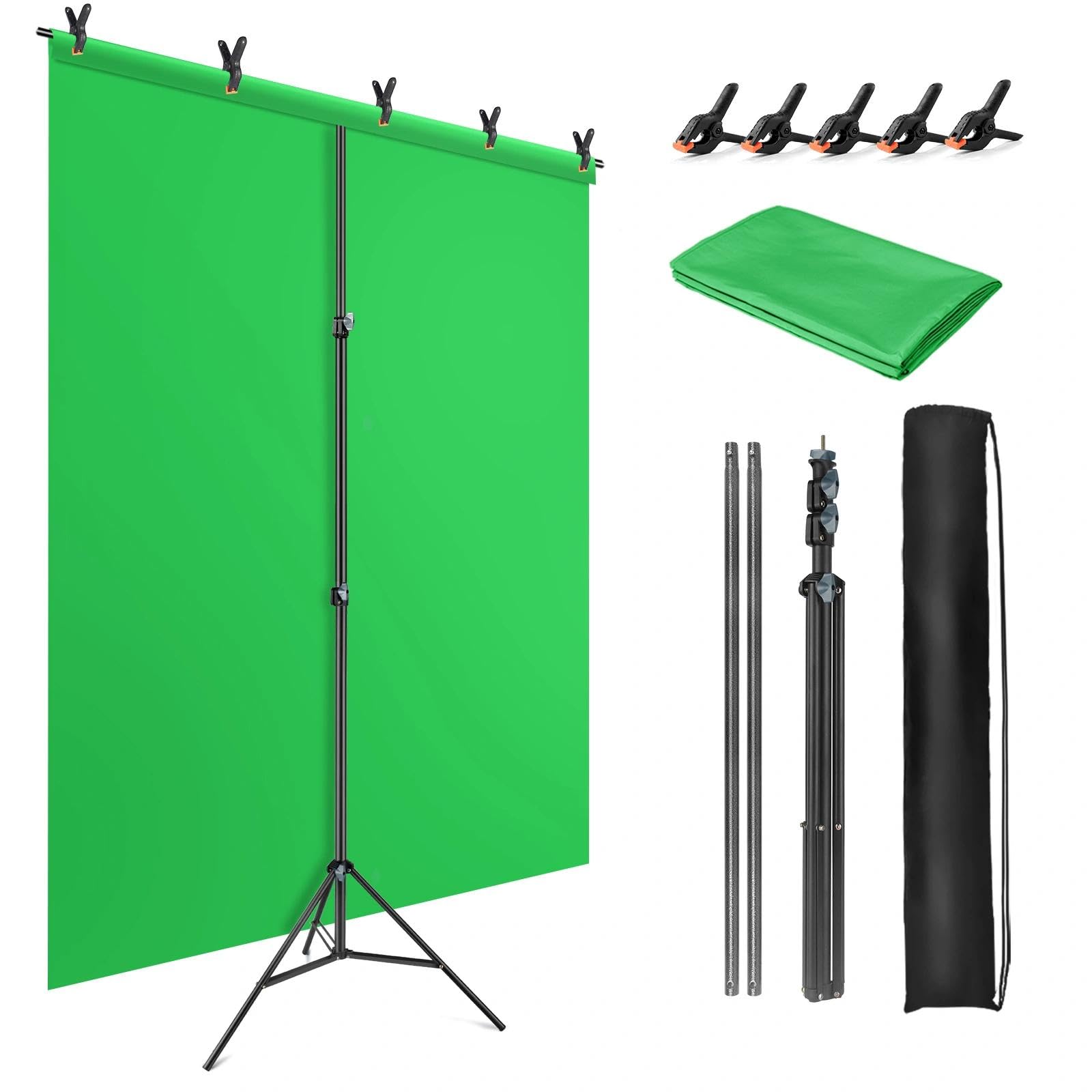 Amazon | Hemmotop クロマキー グリーンバック 背景スタンド T字型 幅